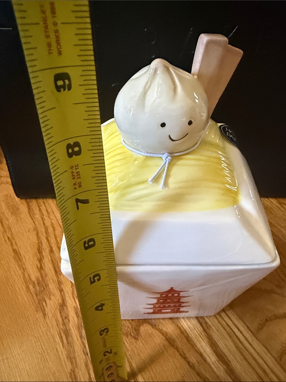 Yellow Dumpling Ceramic Chinese take out Canister NWT - Picture 6 of 7